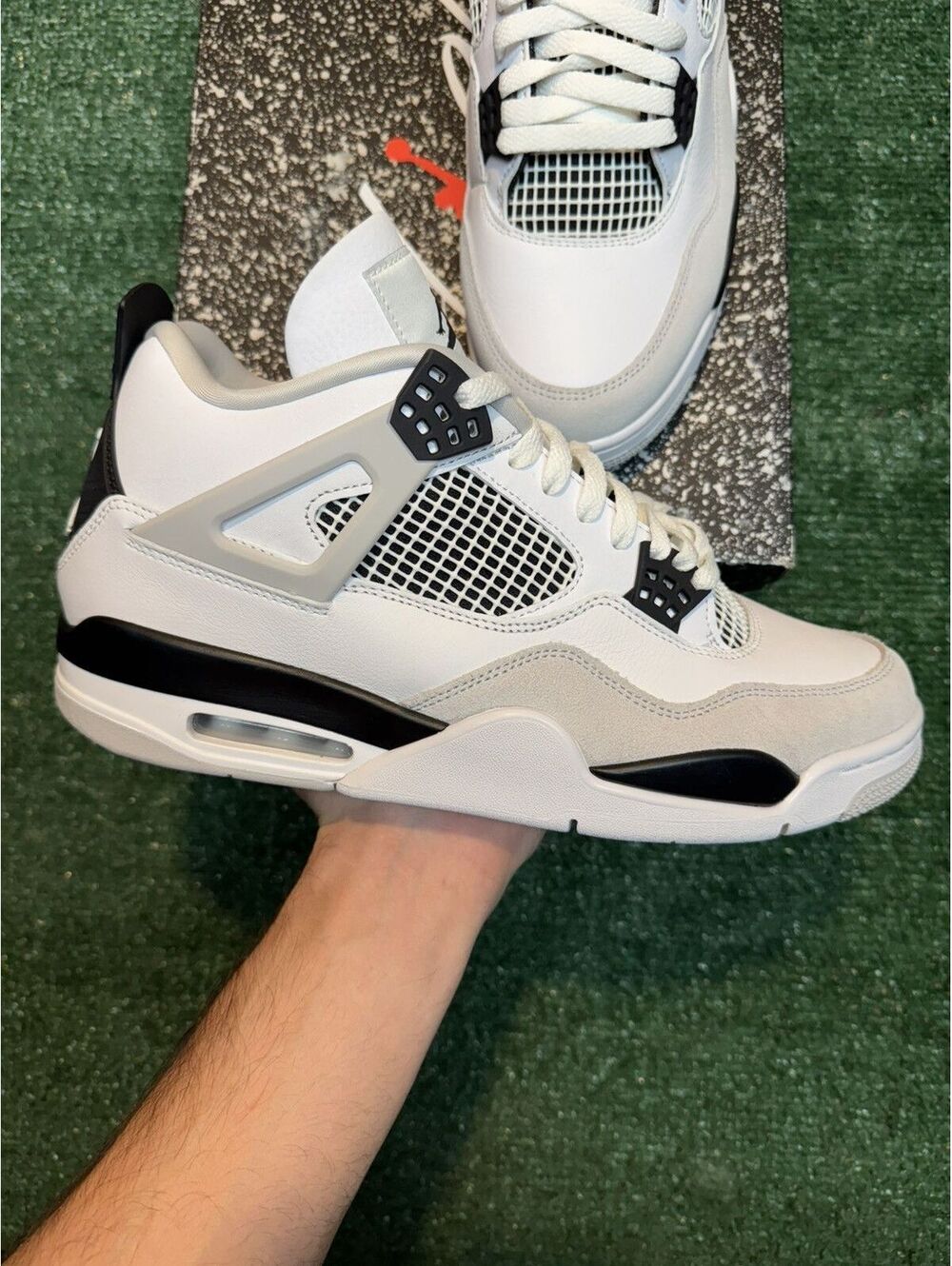 Jordan Retro 4 Military Black Size 12